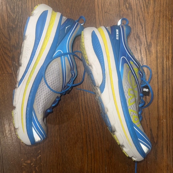 Hoka Blue and Yellow Athletic Sneakers main image 9